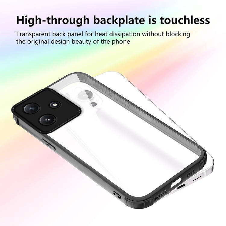 For Redmi 12 4G / 5G Four Corners Shield Shockproof TPU Hybrid PC Phone Case