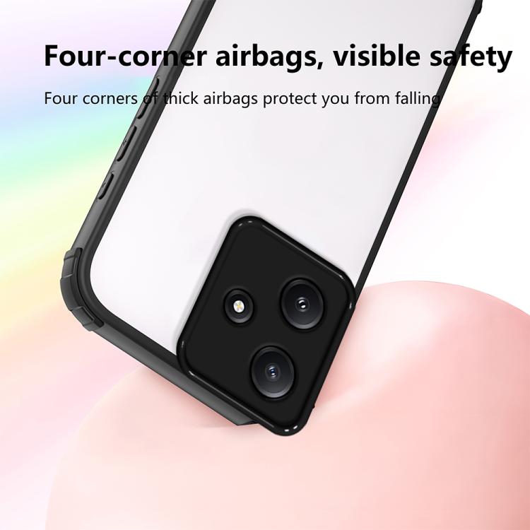 For Redmi 12 4G / 5G Four Corners Shield Shockproof TPU Hybrid PC Phone Case