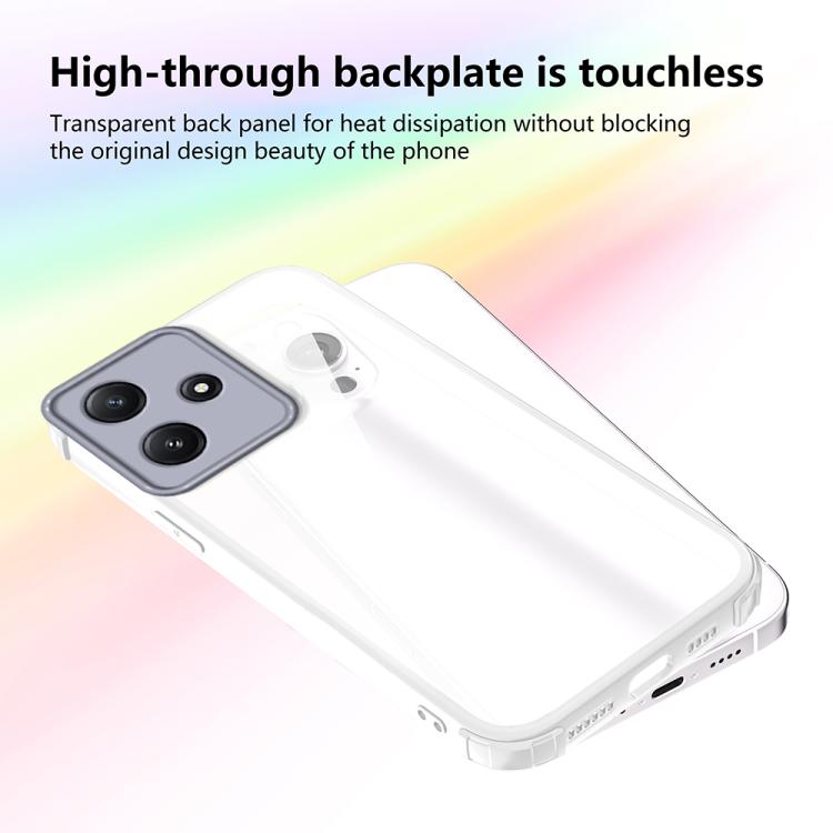 For Redmi 12 4G / 5G Four Corners Shield Shockproof TPU Hybrid PC Phone Case