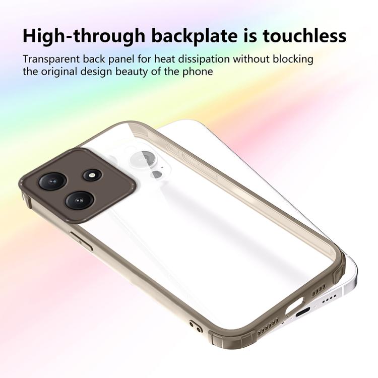 For Redmi 12 4G / 5G Four Corners Shield Shockproof TPU Hybrid PC Phone Case