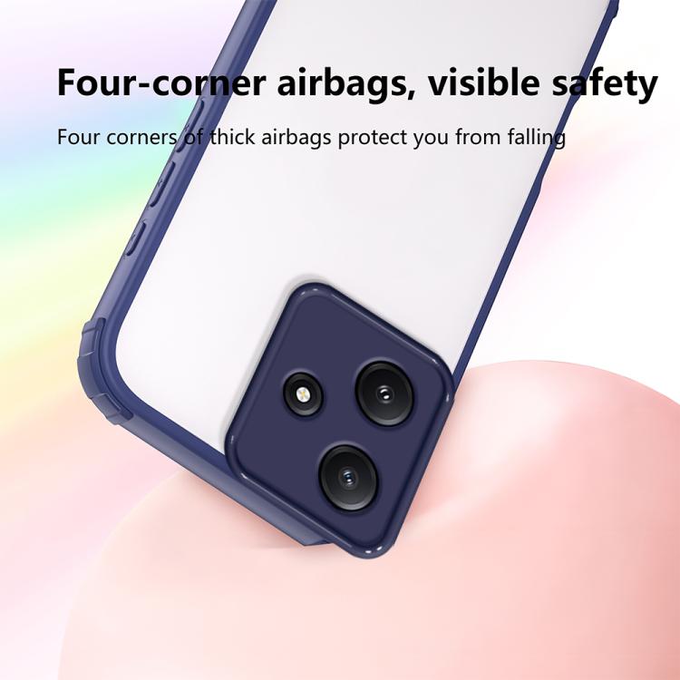 For Redmi 12 4G / 5G Four Corners Shield Shockproof TPU Hybrid PC Phone Case