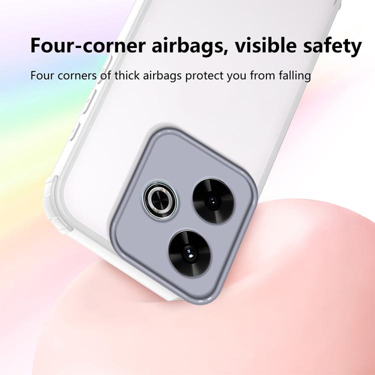 For Redmi 13 4G / 5G Four Corners Shield Shockproof TPU Hybrid PC Phone Case