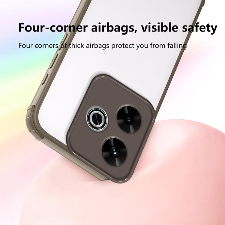 For Redmi 13 4G / 5G Four Corners Shield Shockproof TPU Hybrid PC Phone Case