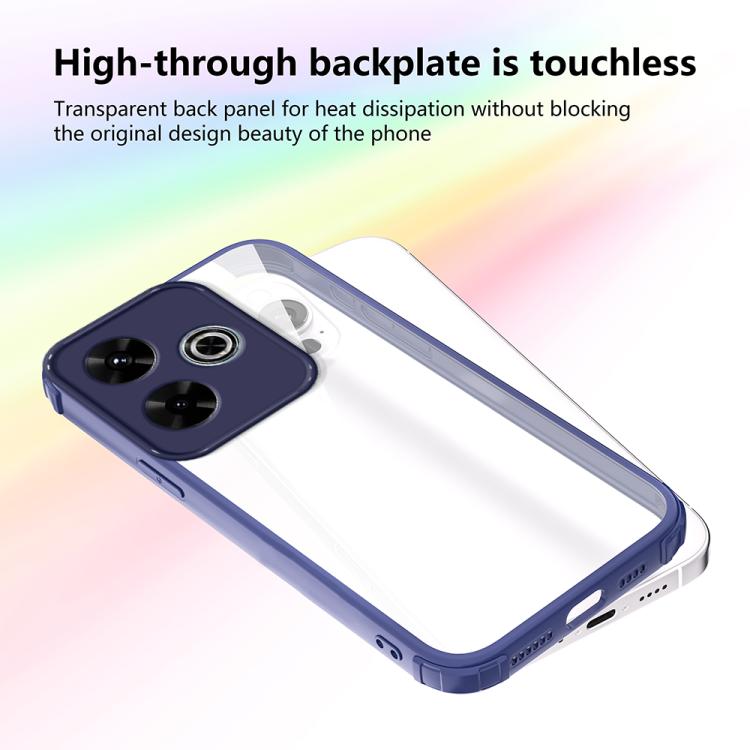 For Redmi 13 4G / 5G Four Corners Shield Shockproof TPU Hybrid PC Phone Case