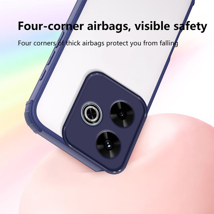 For Redmi 13 4G / 5G Four Corners Shield Shockproof TPU Hybrid PC Phone Case