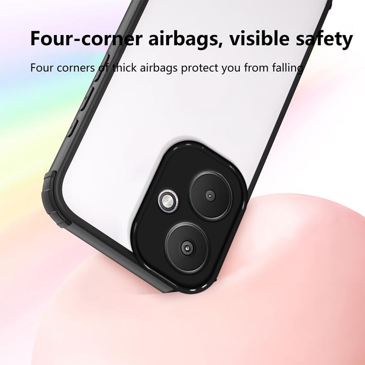 For Redmi 13C 5G Four Corners Shield Shockproof TPU Hybrid PC Phone Case