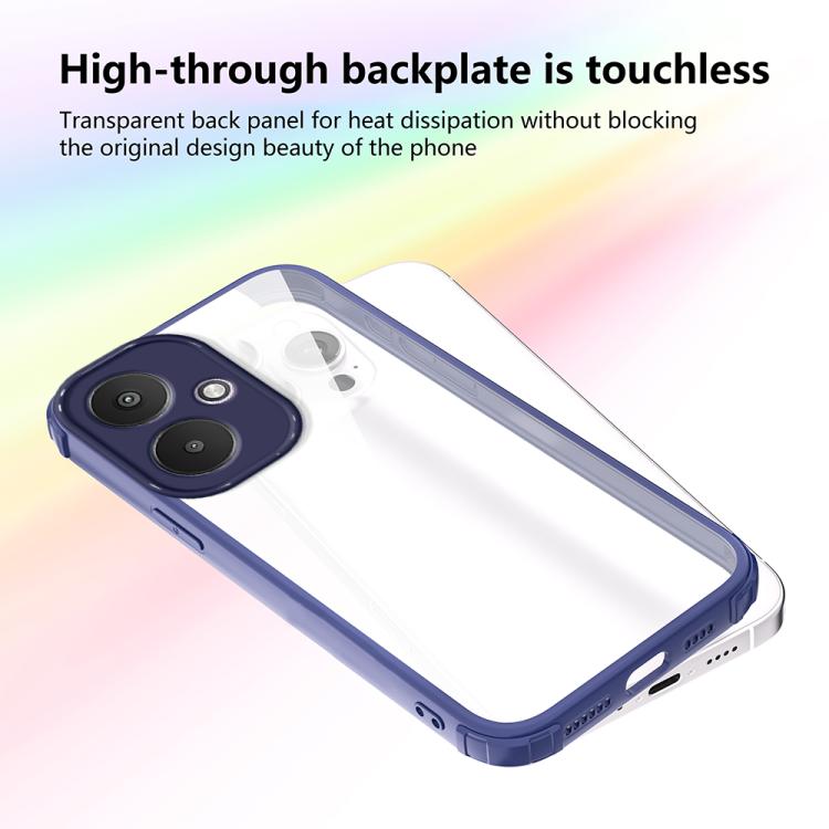 For Redmi 13C 5G Four Corners Shield Shockproof TPU Hybrid PC Phone Case