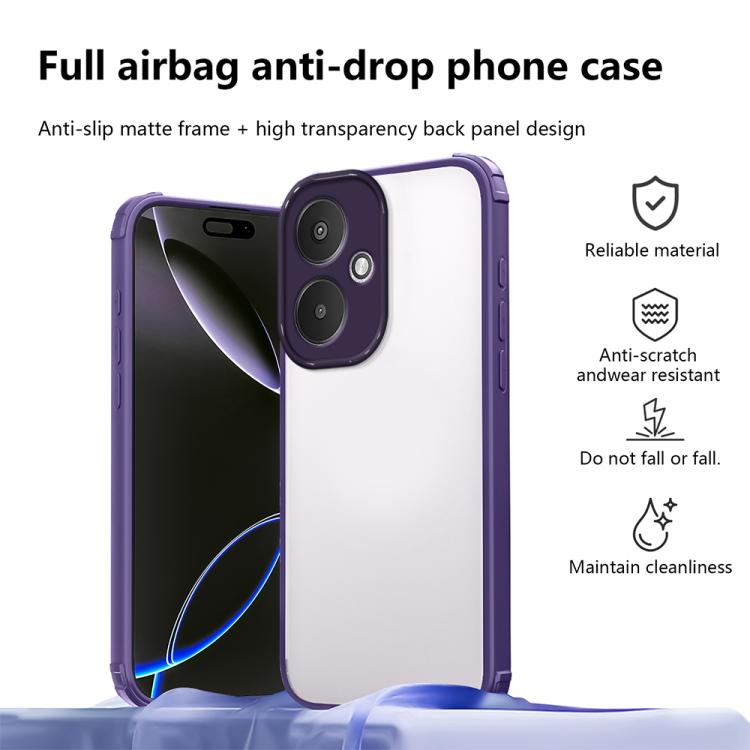 For Redmi 13C 5G Four Corners Shield Shockproof TPU Hybrid PC Phone Case