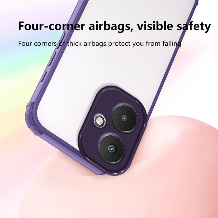 For Redmi 13C 5G Four Corners Shield Shockproof TPU Hybrid PC Phone Case