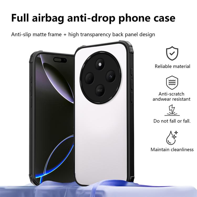 For Redmi 14C 4G / A4 5G Four Corners Shield Shockproof TPU Hybrid PC Phone Case