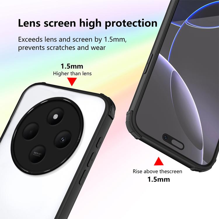 For Redmi 14C 4G / A4 5G Four Corners Shield Shockproof TPU Hybrid PC Phone Case