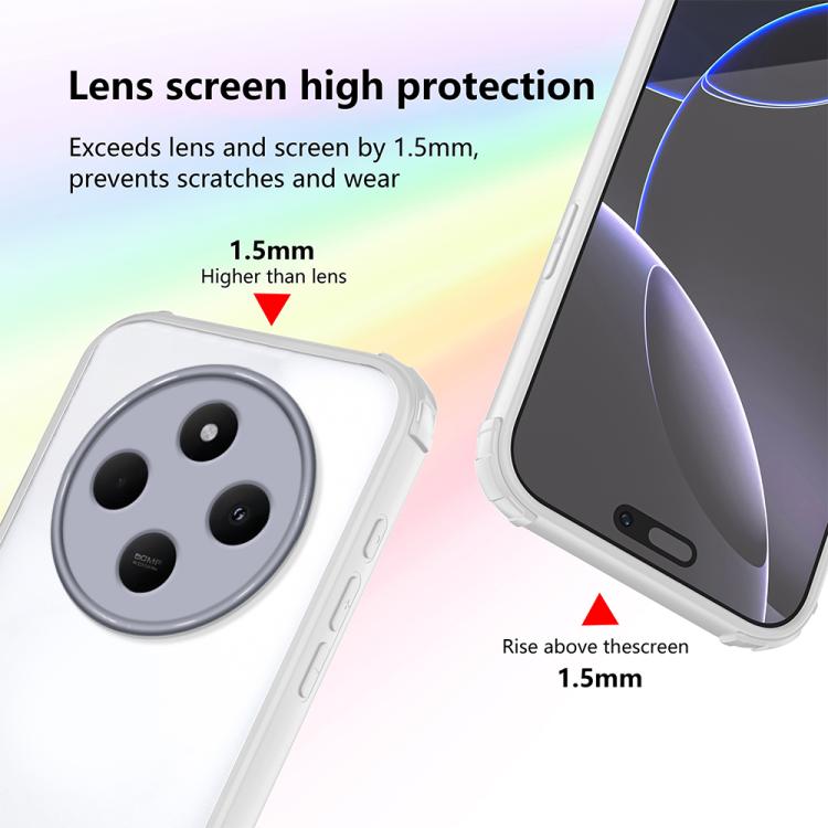 For Redmi 14C 4G / A4 5G Four Corners Shield Shockproof TPU Hybrid PC Phone Case