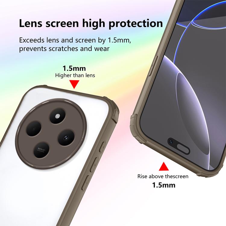 For Redmi 14C 4G / A4 5G Four Corners Shield Shockproof TPU Hybrid PC Phone Case