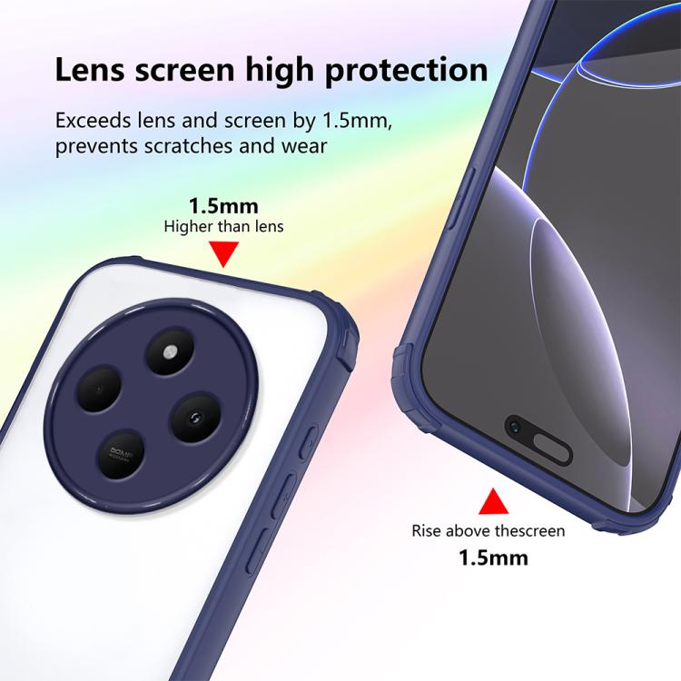 For Redmi 14C 4G / A4 5G Four Corners Shield Shockproof TPU Hybrid PC Phone Case