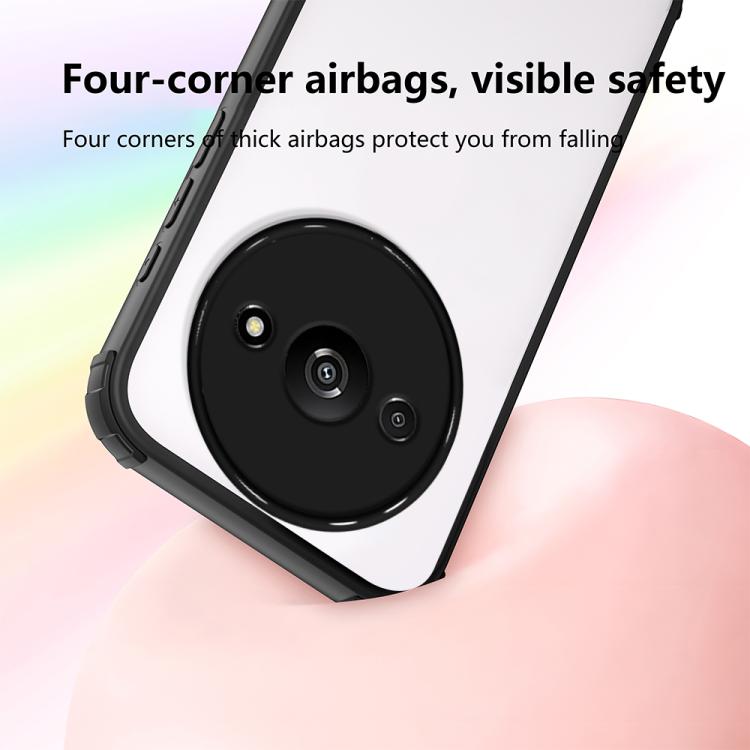 For Redmi A3 / A3x 5G Four Corners Shield Shockproof TPU Hybrid PC Phone Case