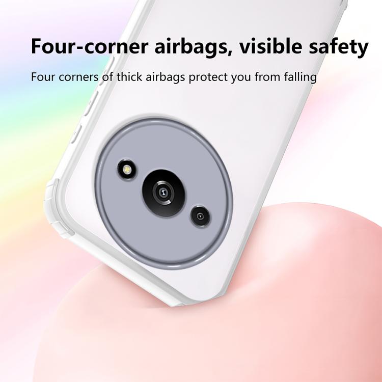 For Redmi A3 / A3x 5G Four Corners Shield Shockproof TPU Hybrid PC Phone Case