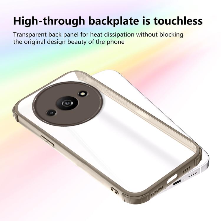 For Redmi A3 / A3x 5G Four Corners Shield Shockproof TPU Hybrid PC Phone Case