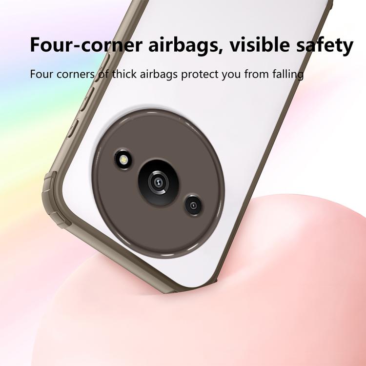 For Redmi A3 / A3x 5G Four Corners Shield Shockproof TPU Hybrid PC Phone Case