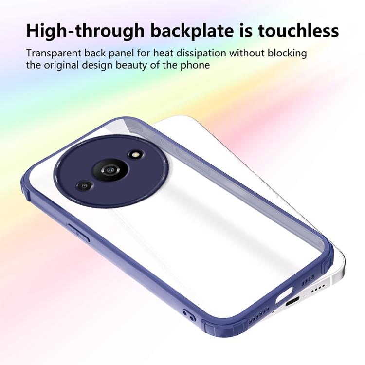 For Redmi A3 / A3x 5G Four Corners Shield Shockproof TPU Hybrid PC Phone Case