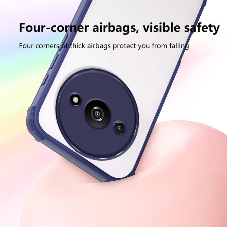For Redmi A3 / A3x 5G Four Corners Shield Shockproof TPU Hybrid PC Phone Case