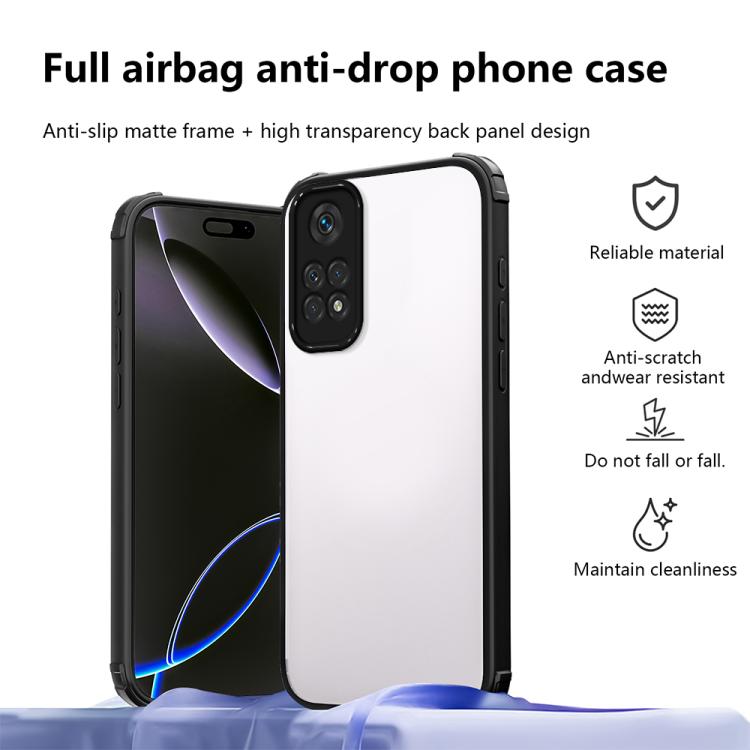 For Redmi Note 11 Global  Four Corners Shield Shockproof TPU Hybrid PC Phone Case