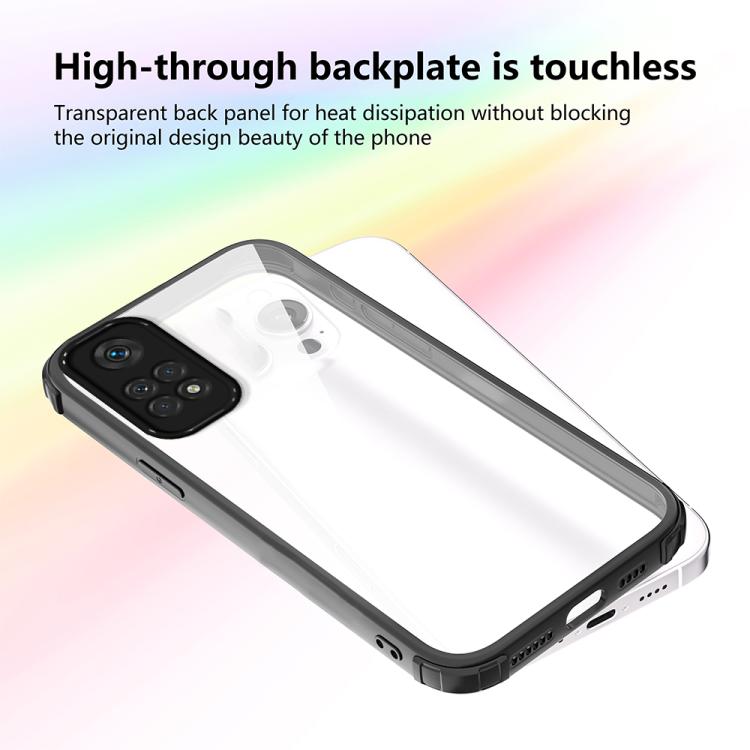 For Redmi Note 11 Global  Four Corners Shield Shockproof TPU Hybrid PC Phone Case
