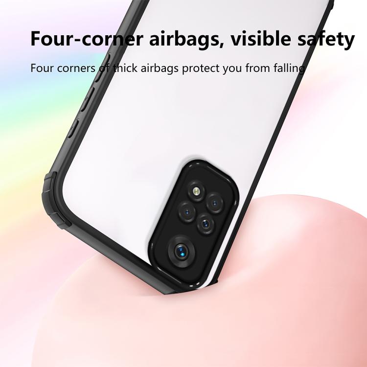 For Redmi Note 11 Global  Four Corners Shield Shockproof TPU Hybrid PC Phone Case