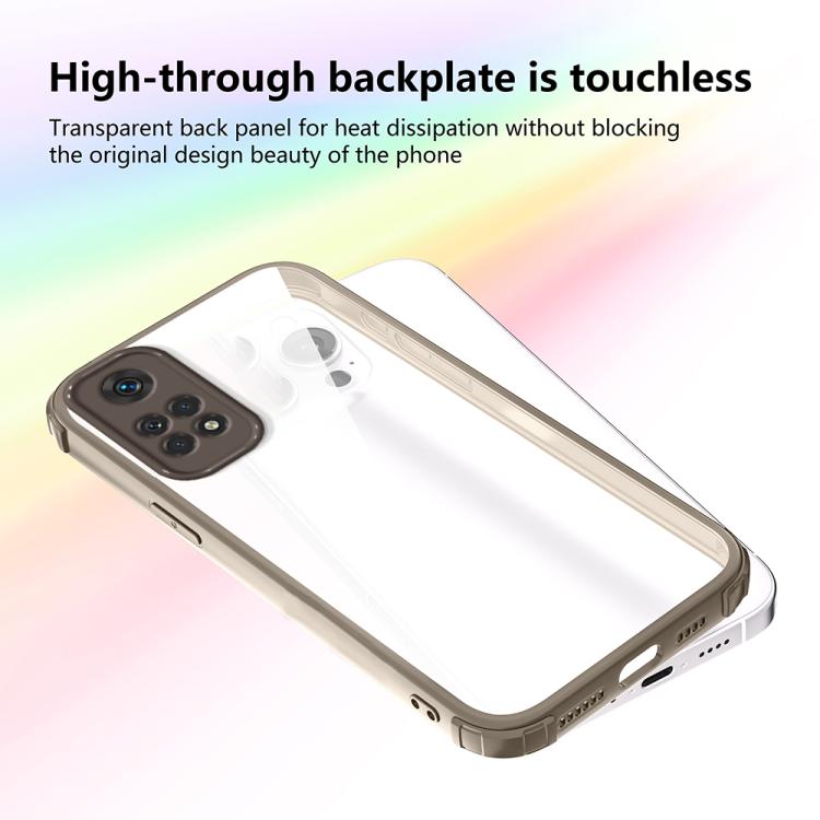 For Redmi Note 11 Global  Four Corners Shield Shockproof TPU Hybrid PC Phone Case