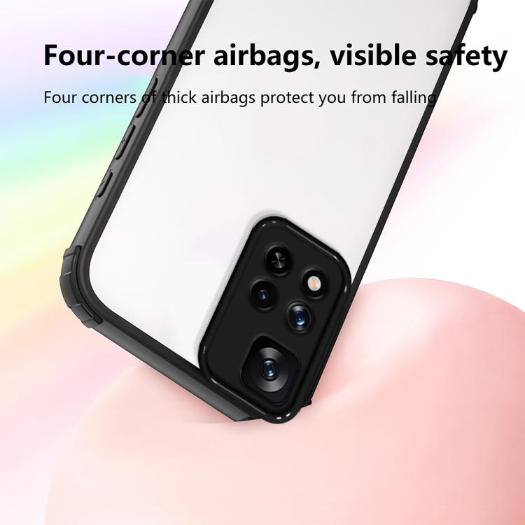 For Redmi Note 11 Pro 4G / 5G Four Corners Shield Shockproof TPU Hybrid PC Phone Case