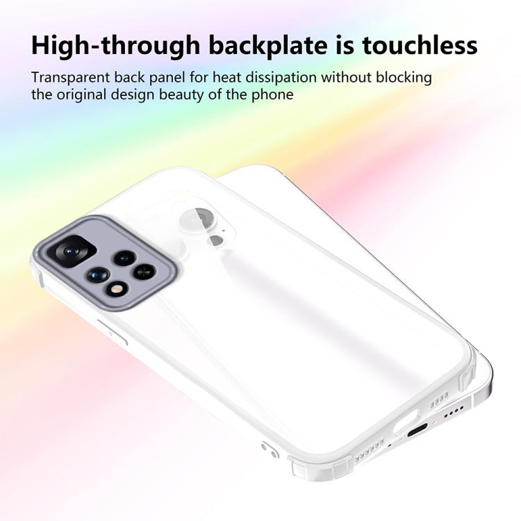 For Redmi Note 11 Pro 4G / 5G Four Corners Shield Shockproof TPU Hybrid PC Phone Case