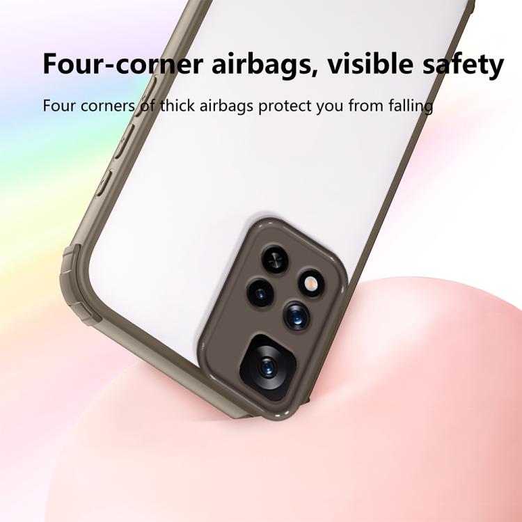 For Redmi Note 11 Pro 4G / 5G Four Corners Shield Shockproof TPU Hybrid PC Phone Case