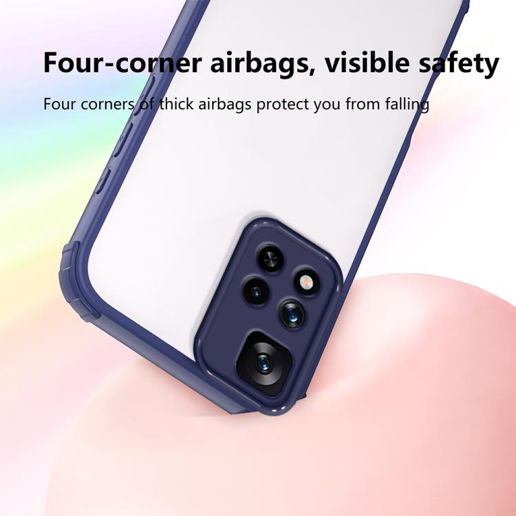 For Redmi Note 11 Pro 4G / 5G Four Corners Shield Shockproof TPU Hybrid PC Phone Case