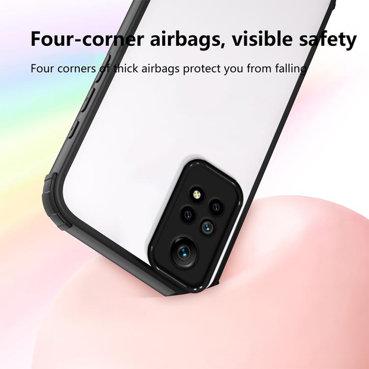 For Redmi Note 12 4G Global Four Corners Shield Shockproof TPU Hybrid PC Phone Case
