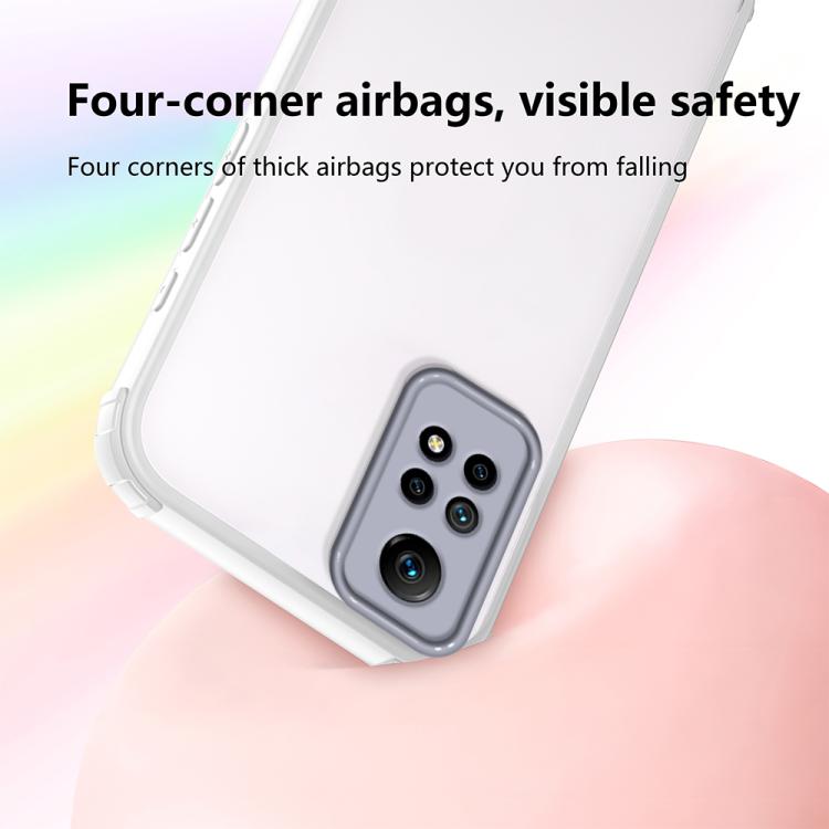 For Redmi Note 12 4G Global Four Corners Shield Shockproof TPU Hybrid PC Phone Case