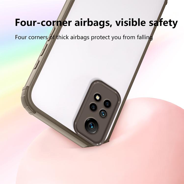 For Redmi Note 12 4G Global Four Corners Shield Shockproof TPU Hybrid PC Phone Case