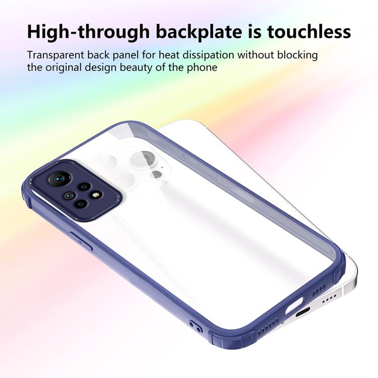 For Redmi Note 12 4G Global Four Corners Shield Shockproof TPU Hybrid PC Phone Case