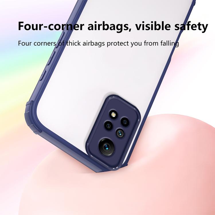 For Redmi Note 12 4G Global Four Corners Shield Shockproof TPU Hybrid PC Phone Case
