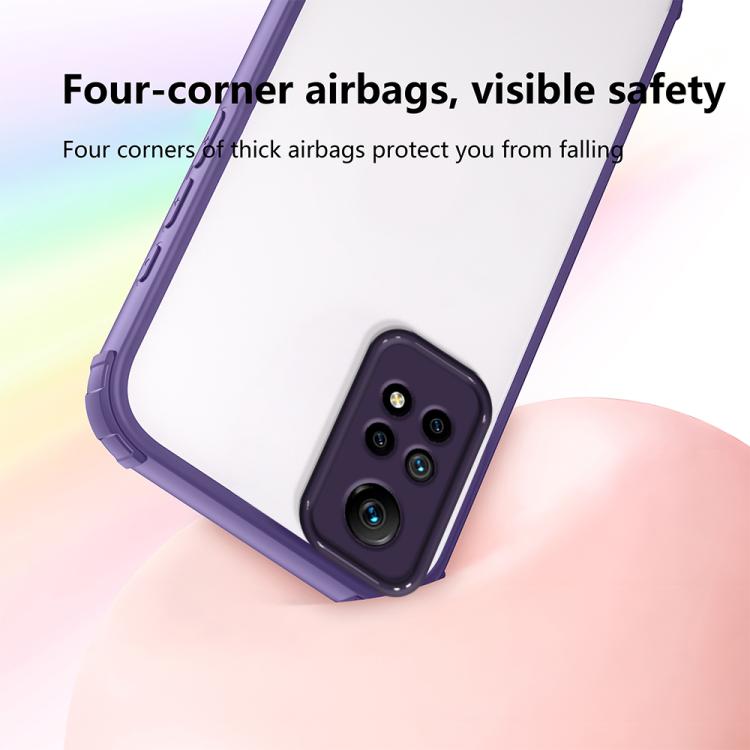 For Redmi Note 12 4G Global Four Corners Shield Shockproof TPU Hybrid PC Phone Case