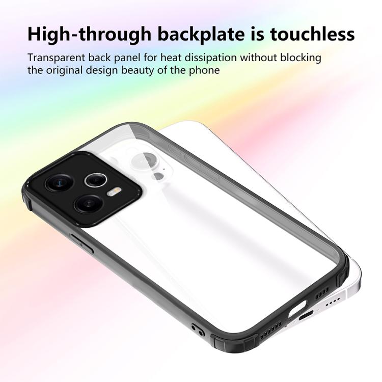 For Redmi Note 12 Pro 5G Global Four Corners Shield Shockproof TPU Hybrid PC Phone Case