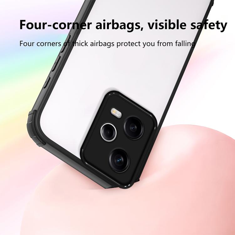 For Redmi Note 12 Pro 5G Global Four Corners Shield Shockproof TPU Hybrid PC Phone Case