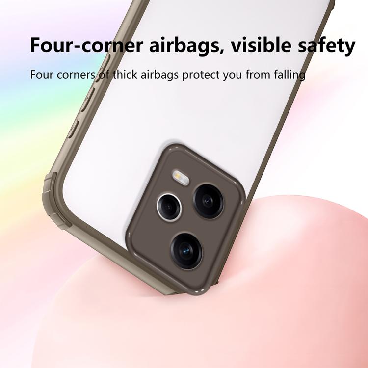 For Redmi Note 12 Pro 5G Global Four Corners Shield Shockproof TPU Hybrid PC Phone Case
