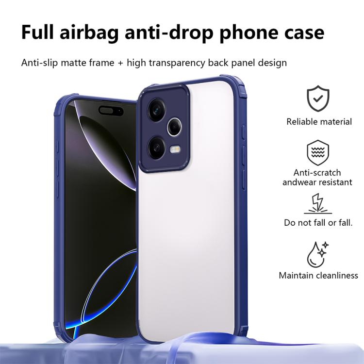 For Redmi Note 12 Pro 5G Global Four Corners Shield Shockproof TPU Hybrid PC Phone Case