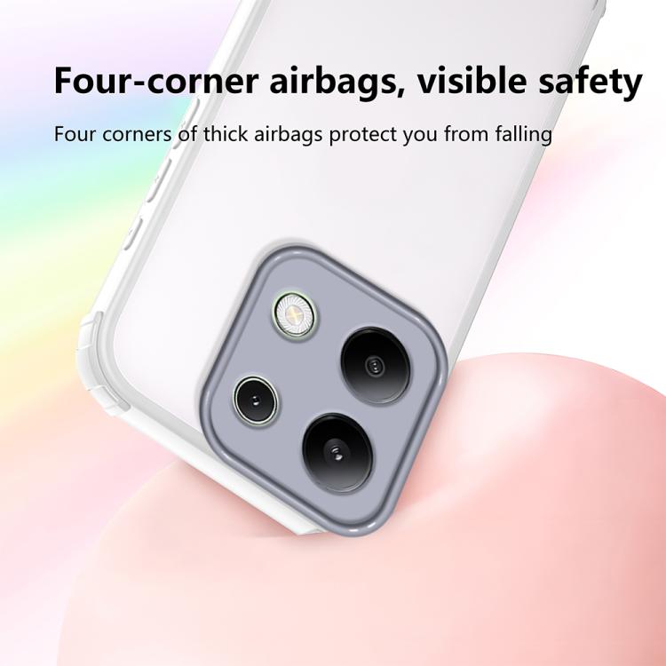 For Redmi Note 13 4G Four Corners Shield Shockproof TPU Hybrid PC Phone Case
