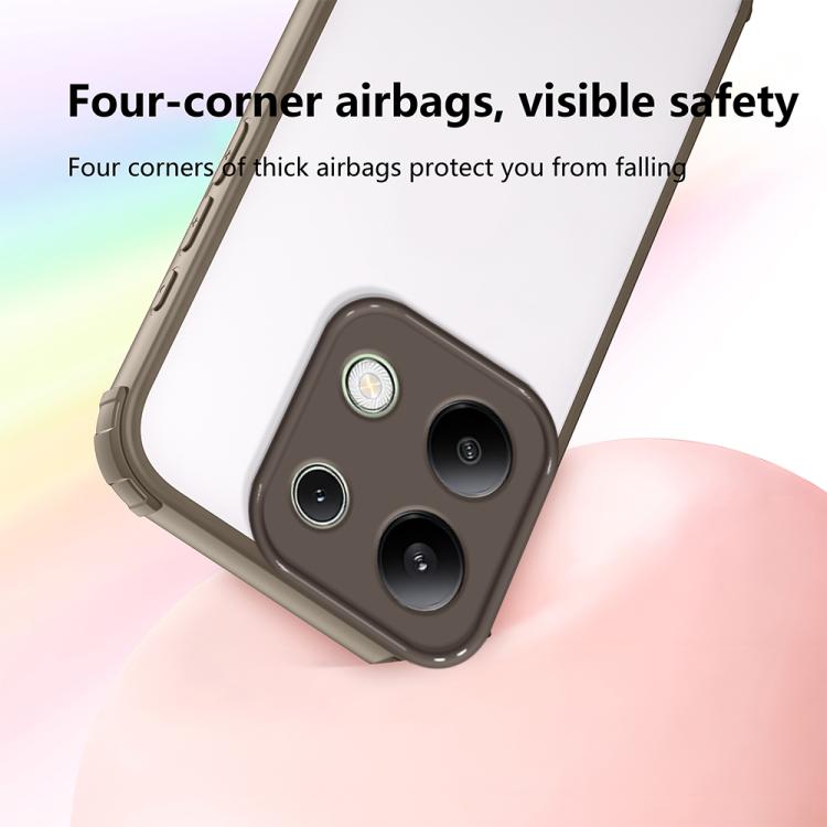 For Redmi Note 13 4G Four Corners Shield Shockproof TPU Hybrid PC Phone Case
