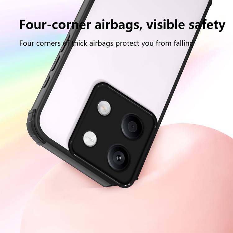 For Redmi Note 13 5G Four Corners Shield Shockproof TPU Hybrid PC Phone Case