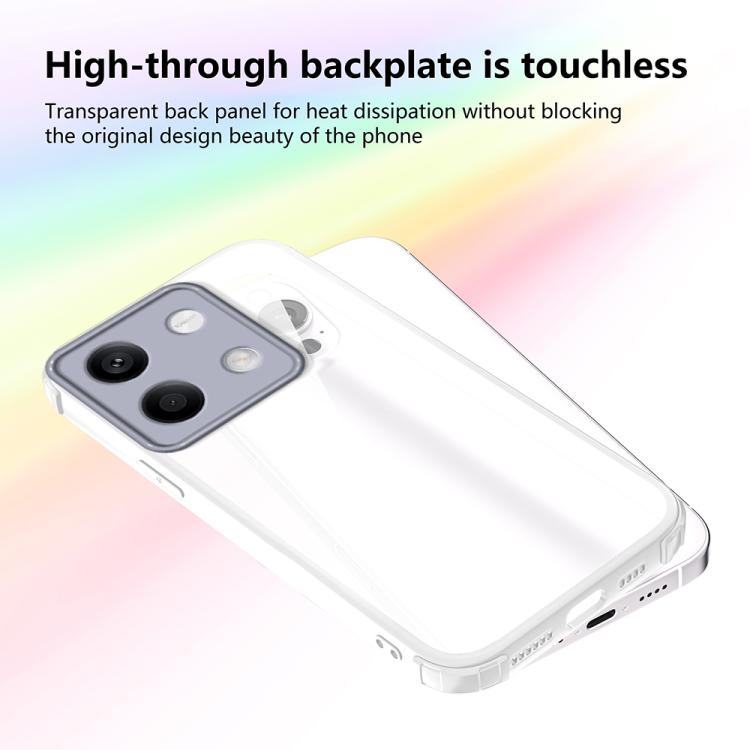For Redmi Note 13 5G Four Corners Shield Shockproof TPU Hybrid PC Phone Case