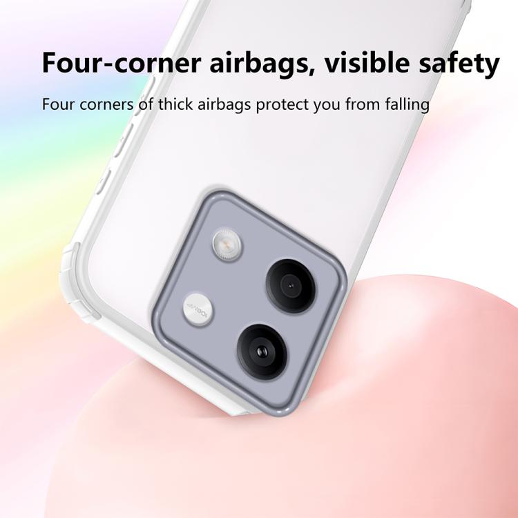 For Redmi Note 13 5G Four Corners Shield Shockproof TPU Hybrid PC Phone Case