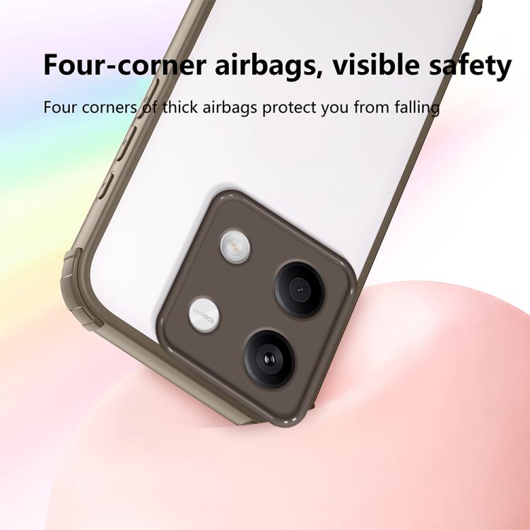 For Redmi Note 13 5G Four Corners Shield Shockproof TPU Hybrid PC Phone Case
