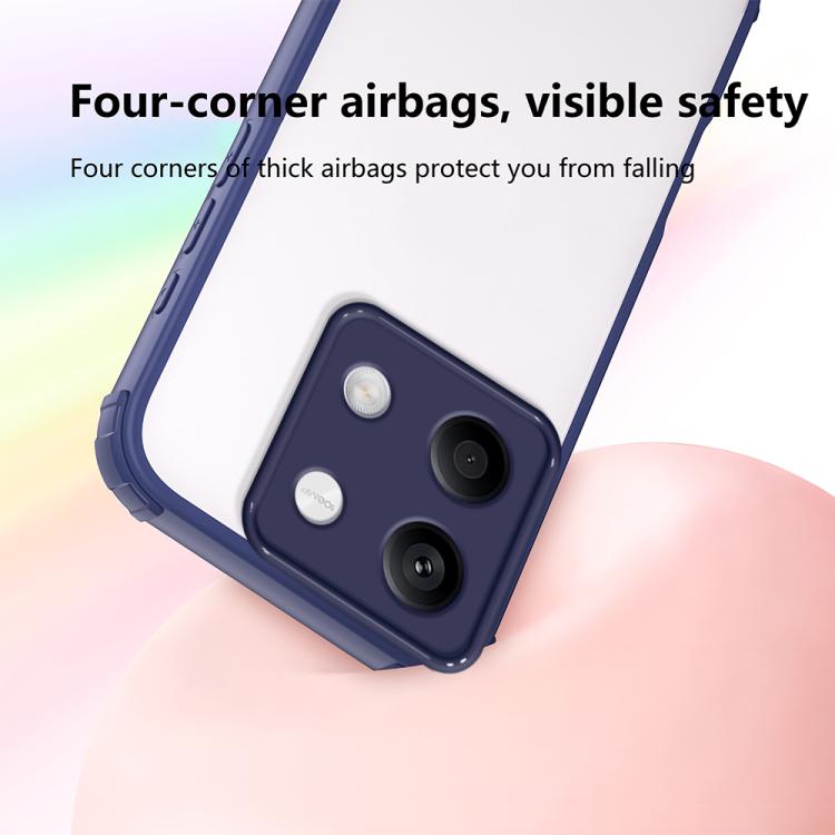For Redmi Note 13 5G Four Corners Shield Shockproof TPU Hybrid PC Phone Case