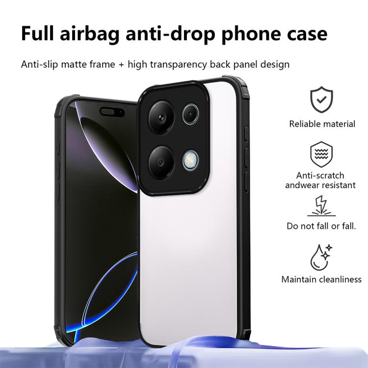 For Redmi Note 13 Pro 4G Four Corners Shield Shockproof TPU Hybrid PC Phone Case